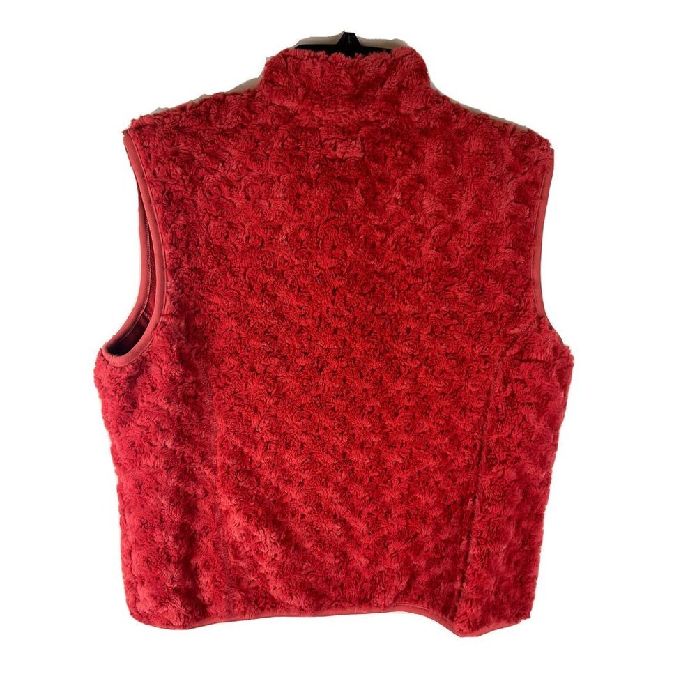 ALPS SPORTSWEAR Zip Vest Wmns Sz L Softest Plush DARK CORAL-RED - Picture 2 of 6